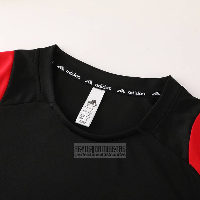 Chandal del Belgica Manga Corta 2024-2025 Negro - Pantalon Corto